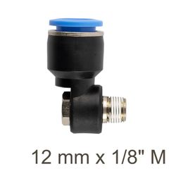 AIRCRAFT Swivel Elbow Pu 12mm X 1/8' M